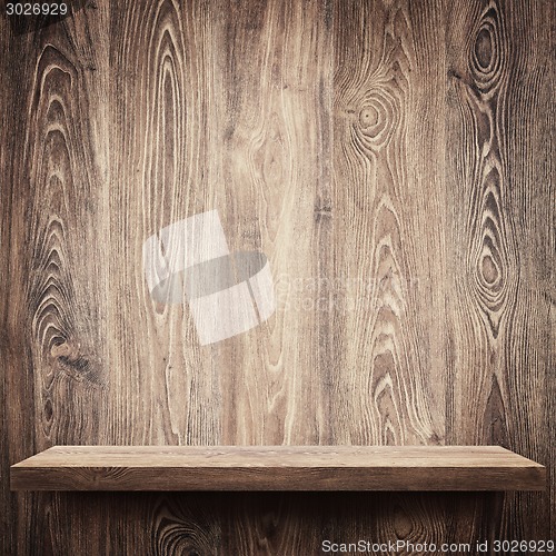 Image of Wooden shelf