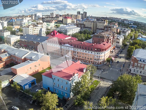 Image of Historical part of Tyumen city. Russia