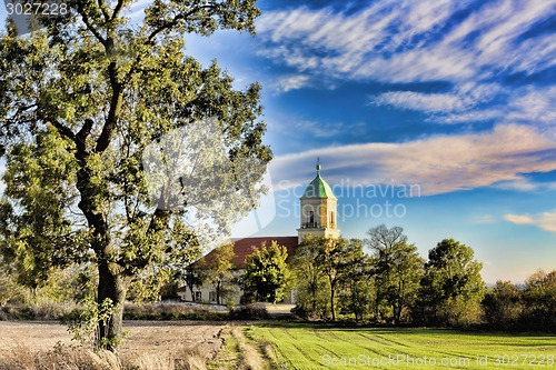 Image of Church in Polish village