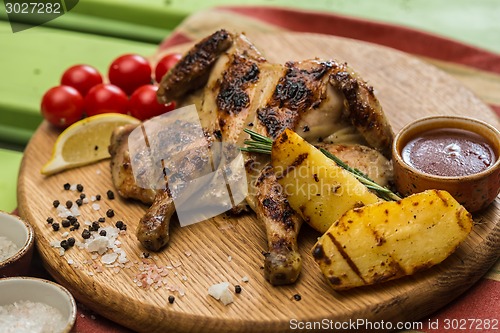 Image of Grilled Chicken Plate in a restaurant