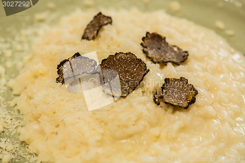 Image of Italian risotto with black truffle