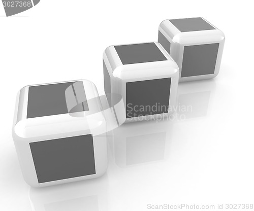 Image of Abstract colorfull blocks 3d
