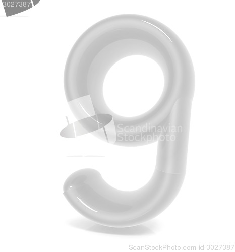 Image of Glossy 3d number "nine"