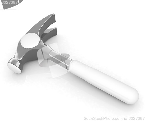 Image of Hammer on white background 