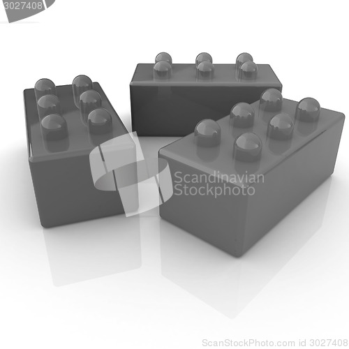 Image of Building blocks on white 