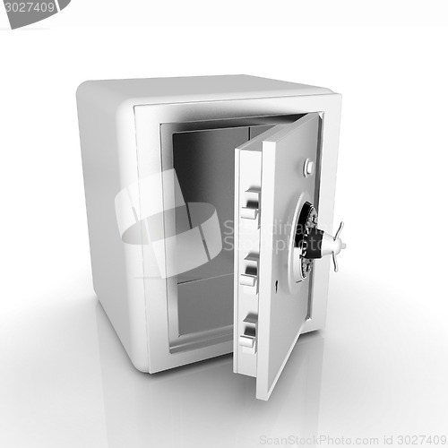 Image of Security metal safe with empty space inside 