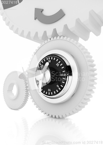 Image of gears with lock