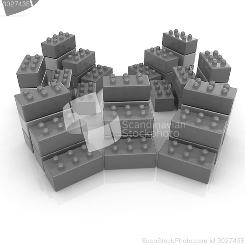 Image of Building blocks on white 