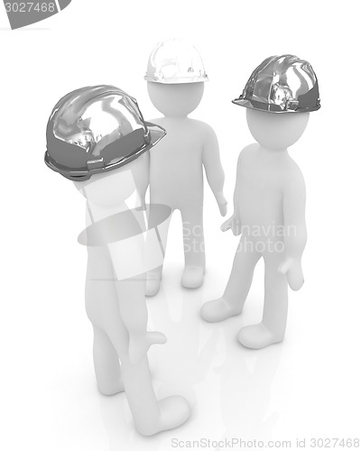 Image of 3d mans in a hard hat