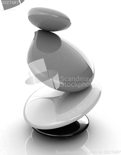 Image of Colorfull spa stones. 3d icon