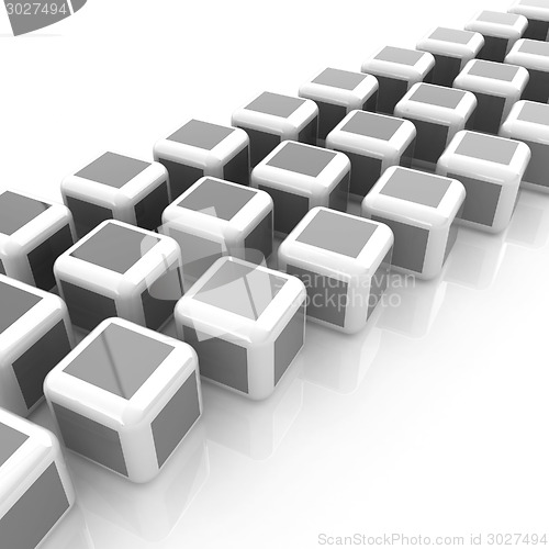 Image of Abstract colorfull blocks 3d