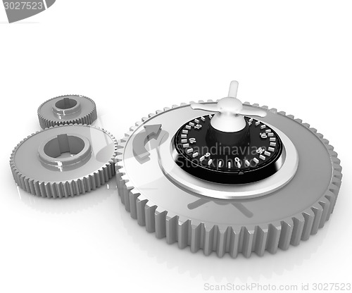 Image of gears with lock