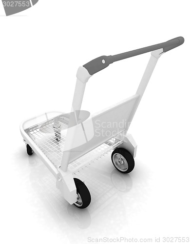 Image of Trolley for luggage at the airport