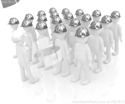 Image of 3d mans in a hard hat