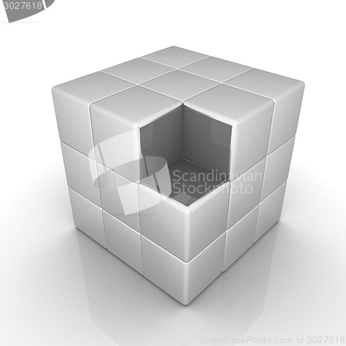 Image of Abstract metall geometric background