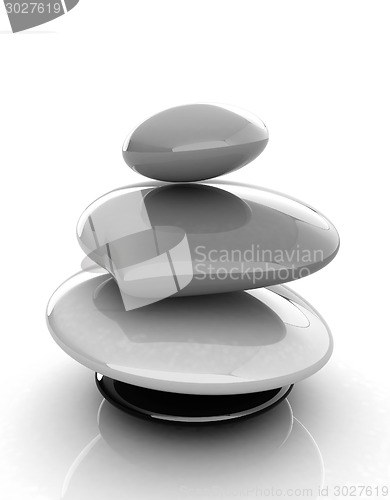 Image of Colorfull spa stones. 3d icon