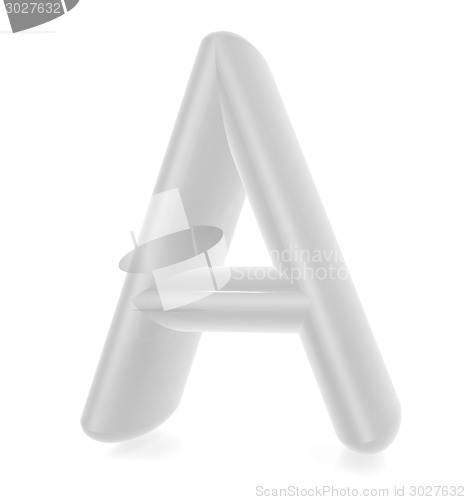 Image of Glossy alphabet. The letter "A"
