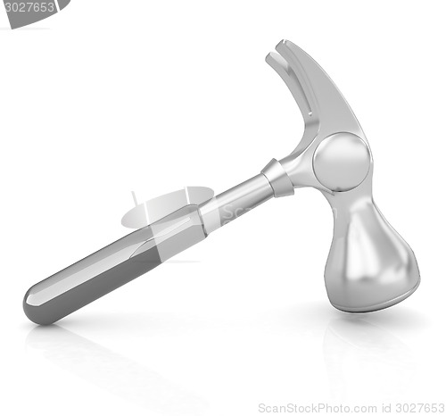 Image of Hammer on white background 