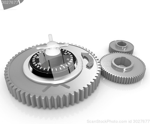 Image of gears with lock