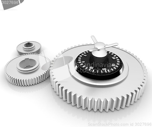 Image of gears with lock