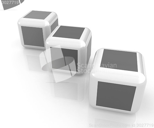 Image of Abstract colorfull blocks 3d