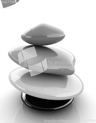 Image of Colorfull spa stones. 3d icon