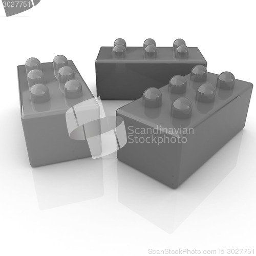 Image of Building blocks on white 