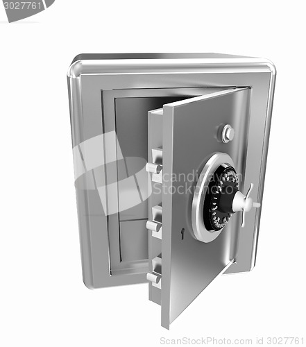 Image of Security metal safe with empty space inside 