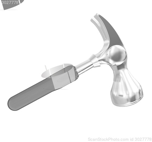 Image of Hammer on white background 