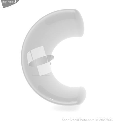 Image of Glossy alphabet. The letter "C"