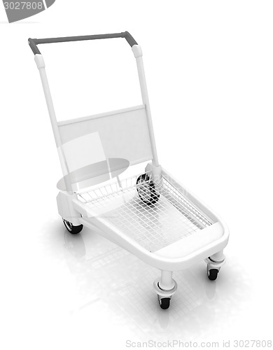 Image of Trolley for luggage at the airport