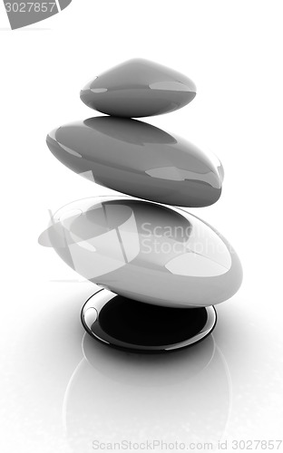 Image of Colorfull spa stones. 3d icon