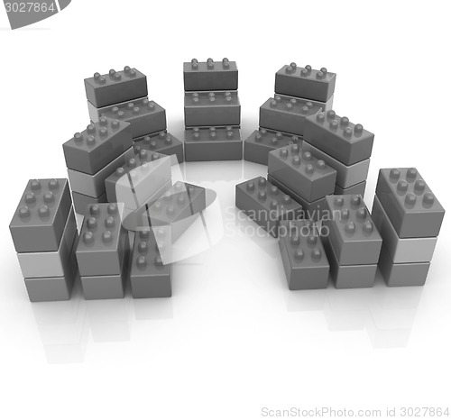 Image of Building blocks on white 