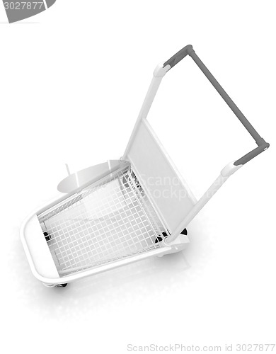Image of Trolley for luggage at the airport