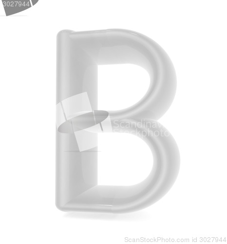 Image of Glossy alphabet. The letter "B"