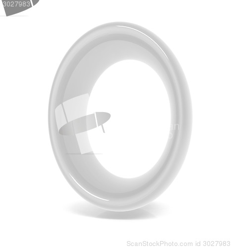 Image of Glossy alphabet. The letter "O"