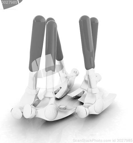 Image of Hammer on white background 