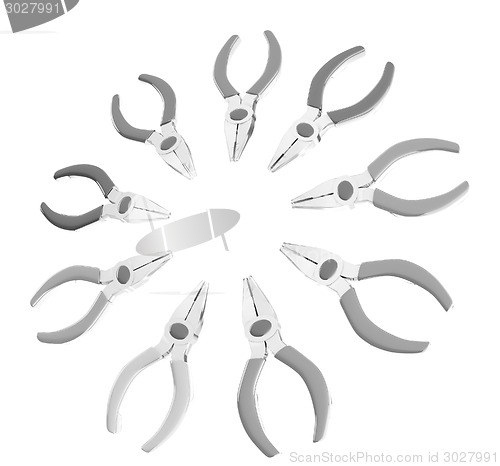 Image of colorful pliers to work