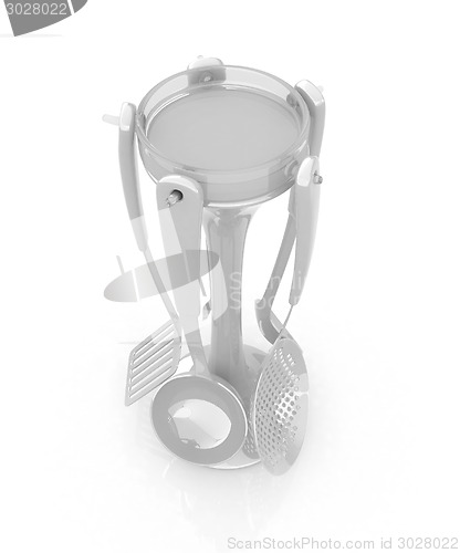 Image of cutlery on white background 