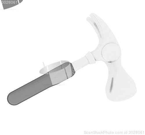 Image of Hammer on white background 