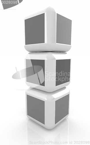Image of Abstract colorfull blocks 3d