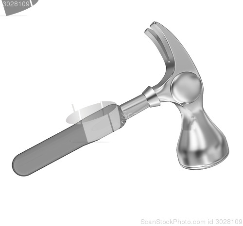 Image of Hammer on white background 