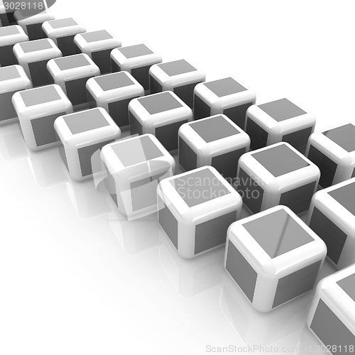 Image of Abstract colorfull blocks 3d