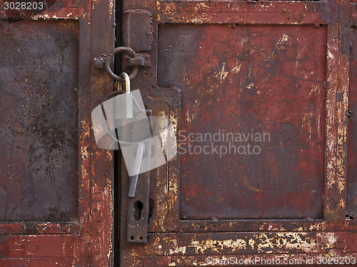 Image of old rusty door