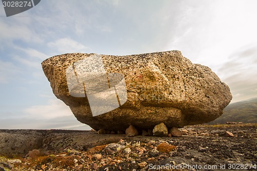 Image of seita stone  in the polar North close up