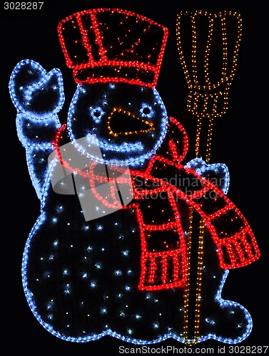 Image of Illuminated snowman 