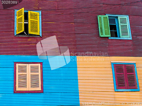 Image of Windows In La Boca Houses