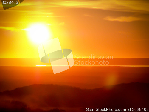 Image of Warm Sunset Over Puerto Madryn