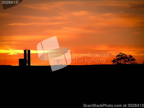 Image of Urban Sunset Silhouette Puerto Madryn