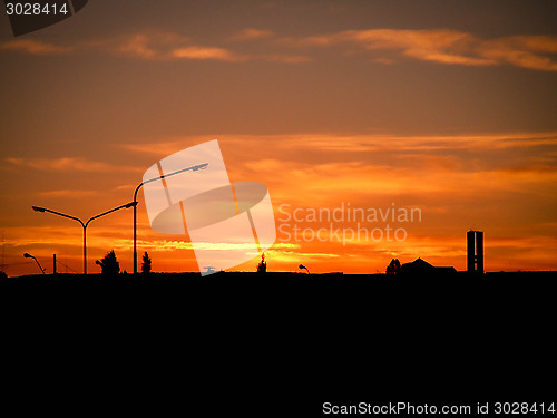 Image of Urban Sunset Silhouette Puerto Madryn